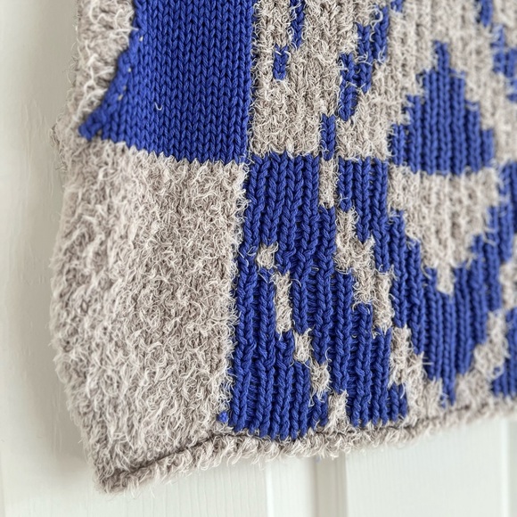 NWT Free People Diamonds for Days Sweater Vest XS Blue Moon - Picture 9 of 15